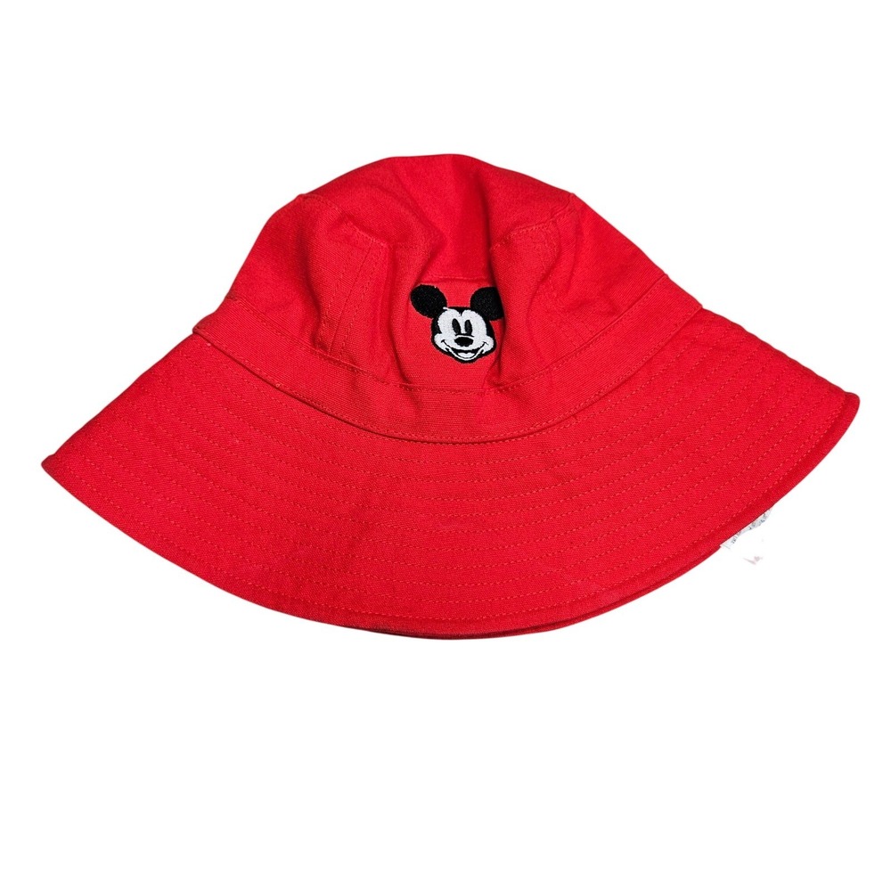 Disney Parks Baby Red Mickey Mouse Bucket‎ Hat One Size Toddler Sun Protection